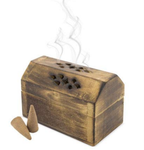 Mango Wood Incense Box with Incense Cones
