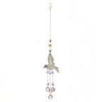 Diamanté Hummingbird Sun Catcher with Falling Crystals