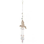 Diamanté Hummingbird Sun Catcher with Crystal Droplets