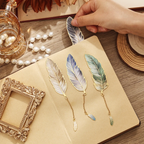 Feather Bookmarks - Green