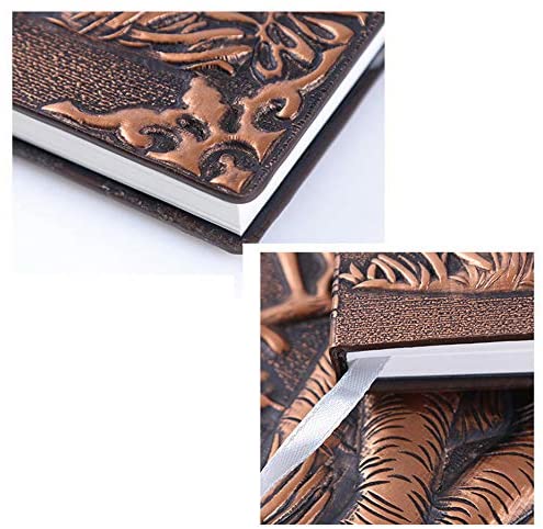 3D Embossed Antique Style Notebook - Elephant