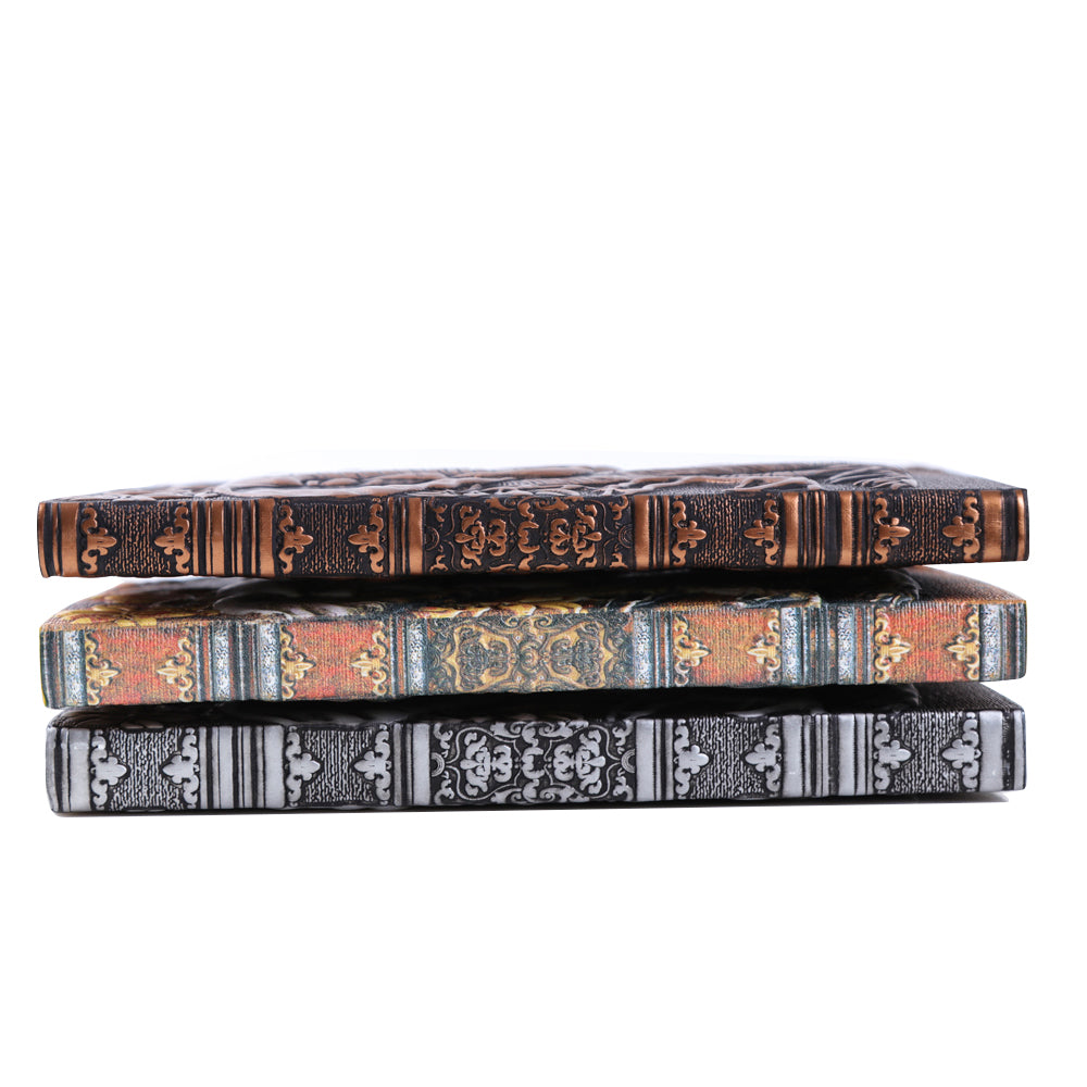 3D Embossed Antique Style Notebook - Elephant