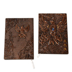 3D Embossed Antique Style Notebook - Phoenix