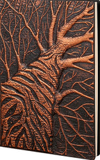 3D Embossed Antique Style Notebook - Branching Tree