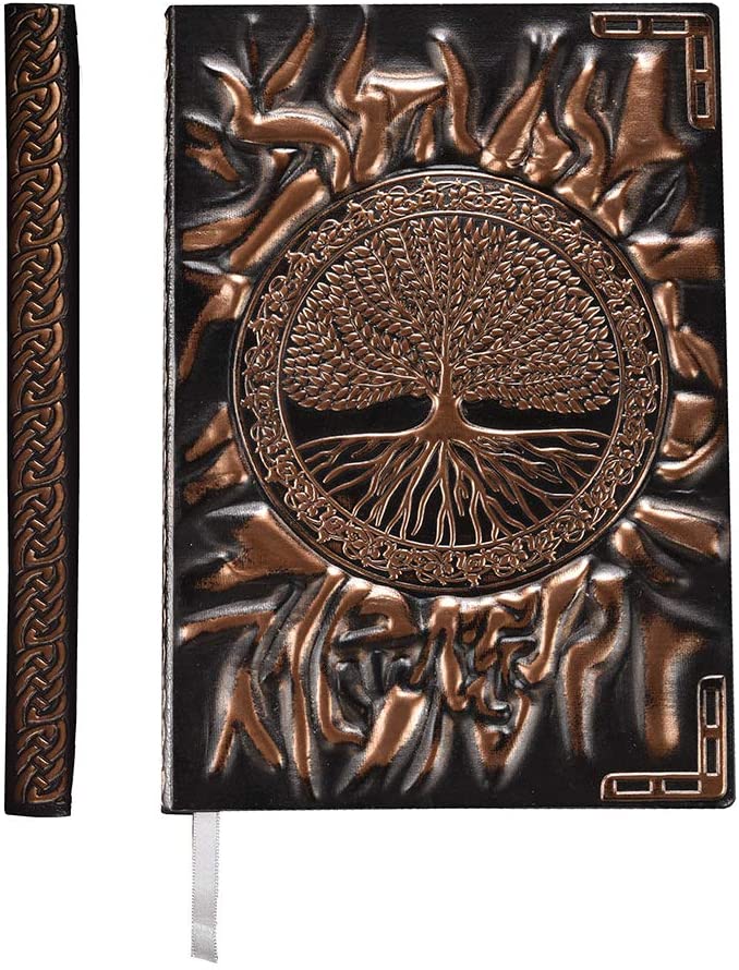 3D Embossed Antique Style Notebook - Tree of Life