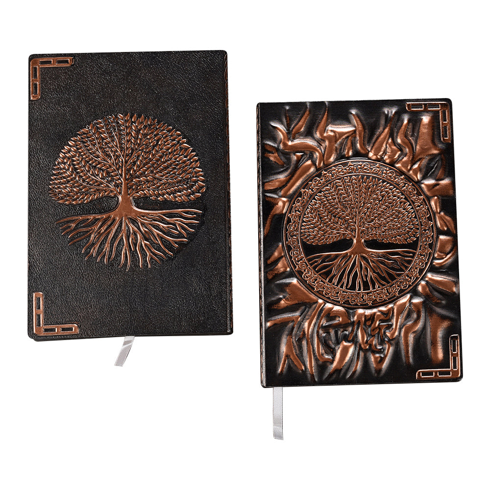 3D Embossed Antique Style Notebook - Tree of Life