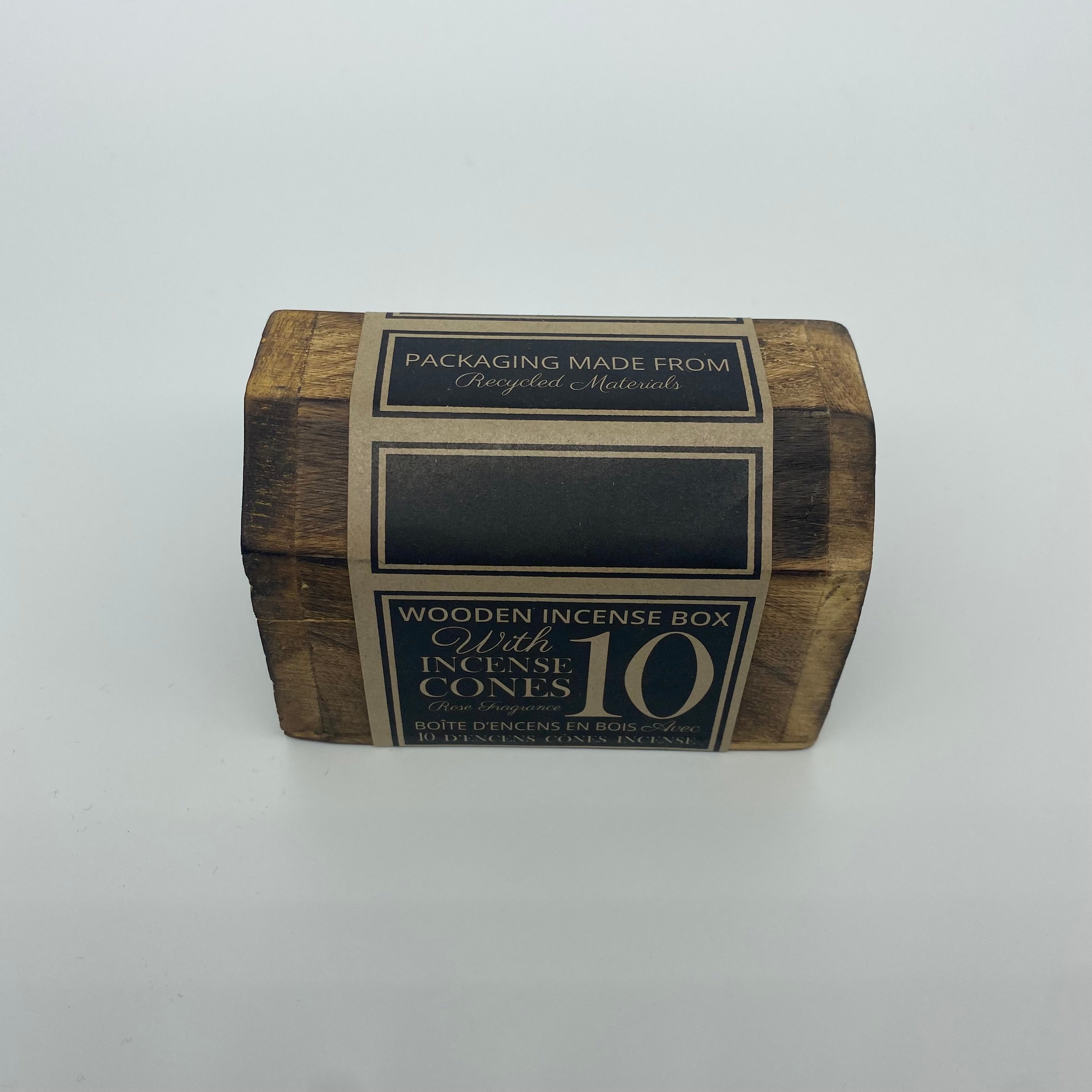 Mango Wood Incense Box with Incense Cones