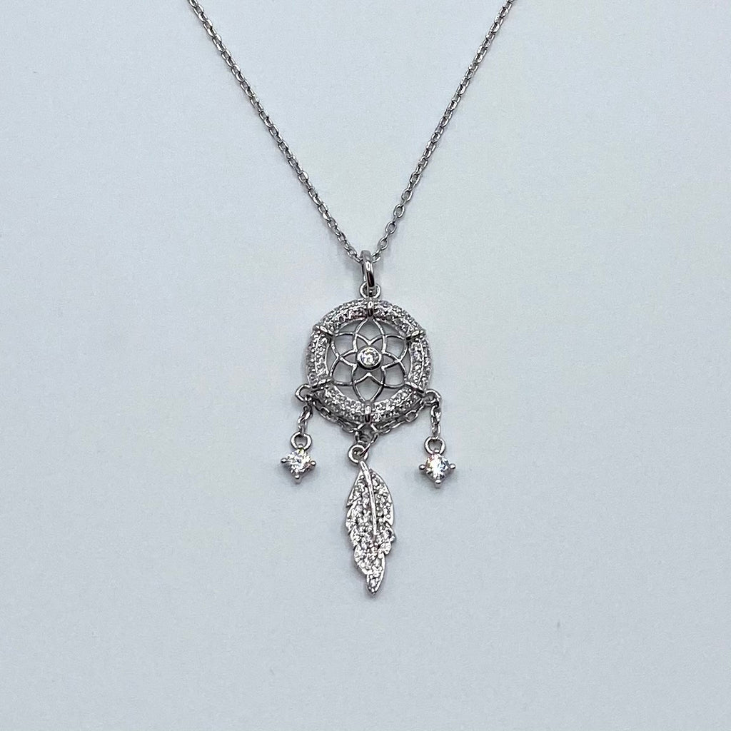 Sterling Silver Dreamcatcher Necklace