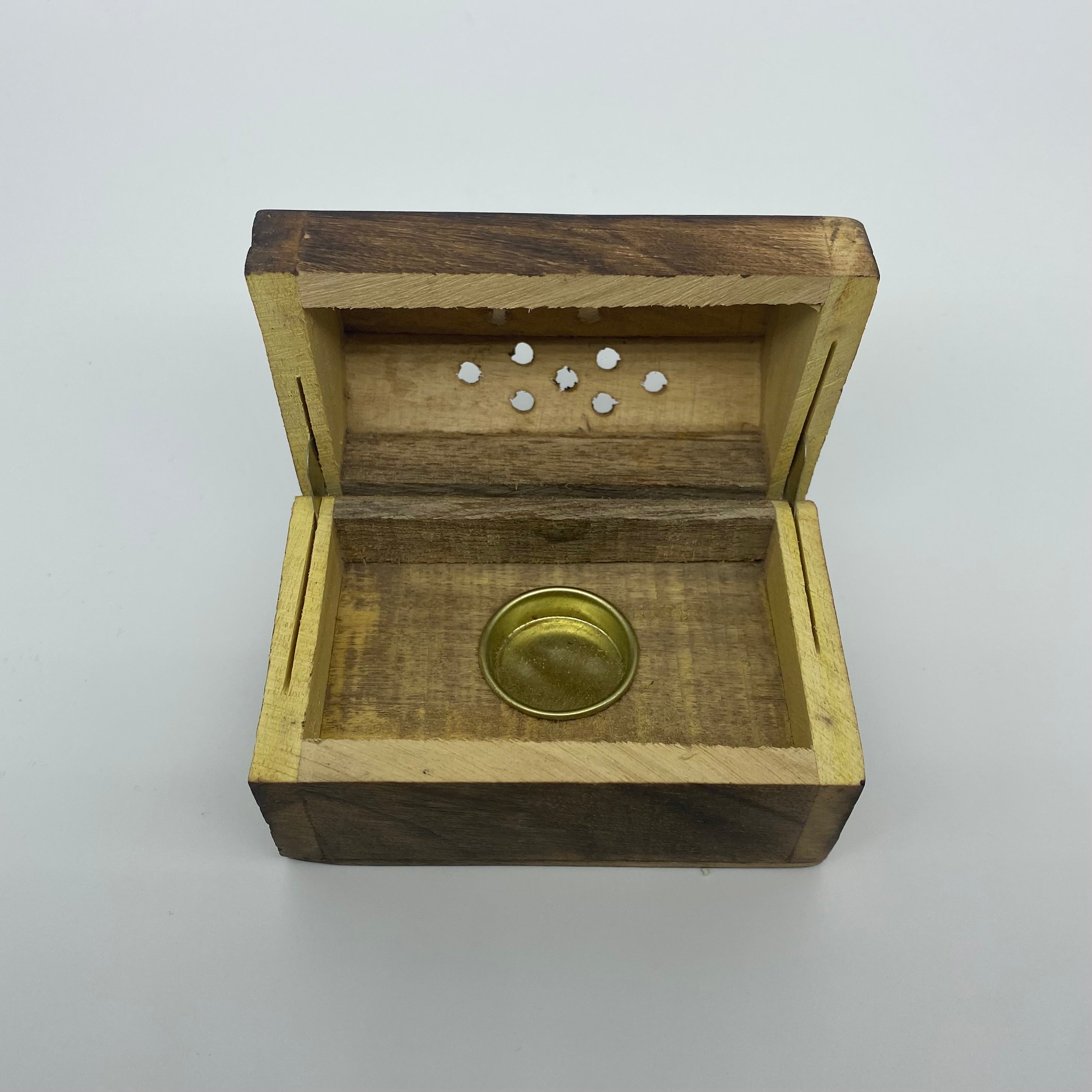 Mango Wood Incense Box with Incense Cones