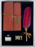 Journal & Quill Set - Red