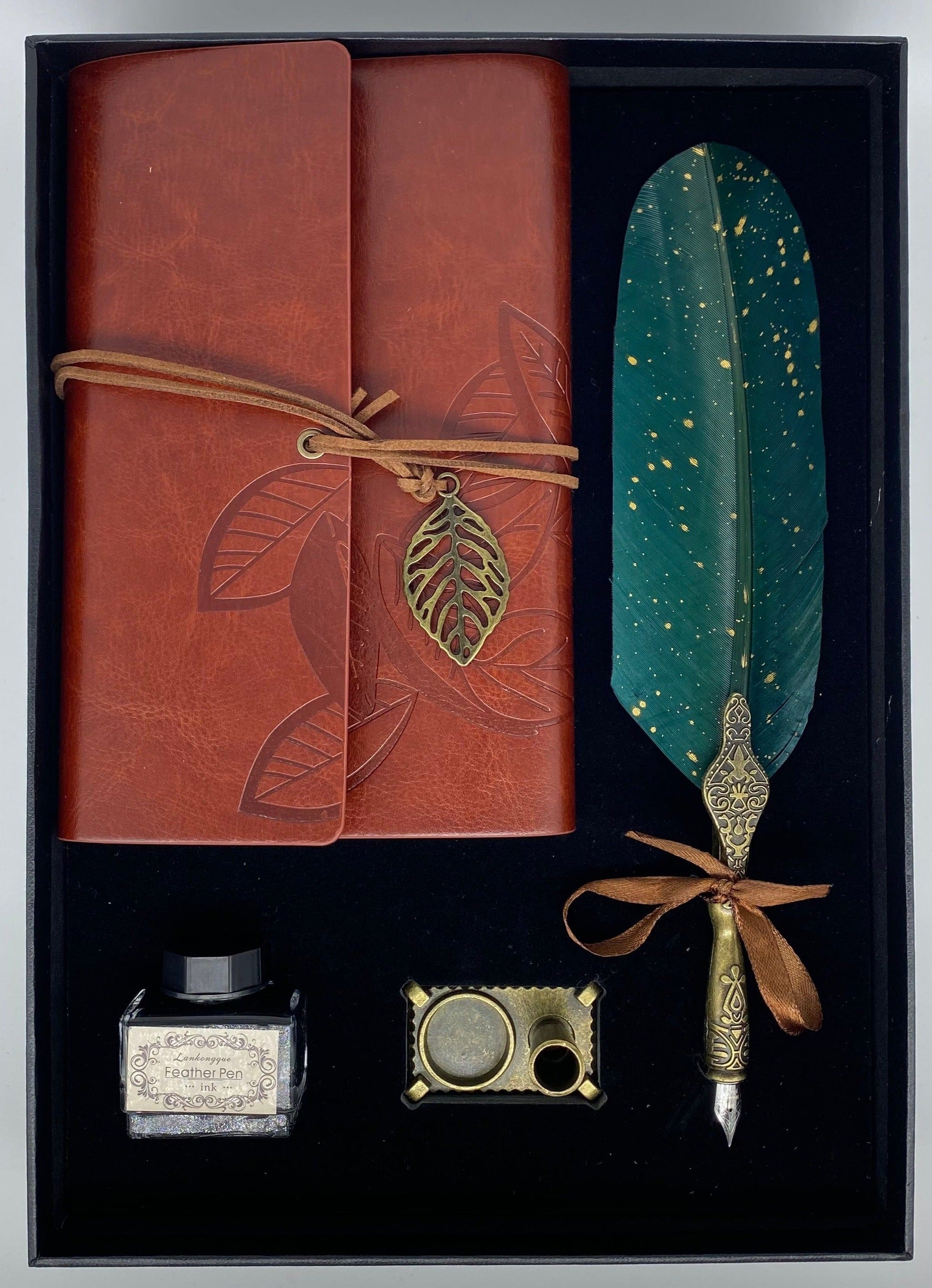 Journal & Quill Set - Green